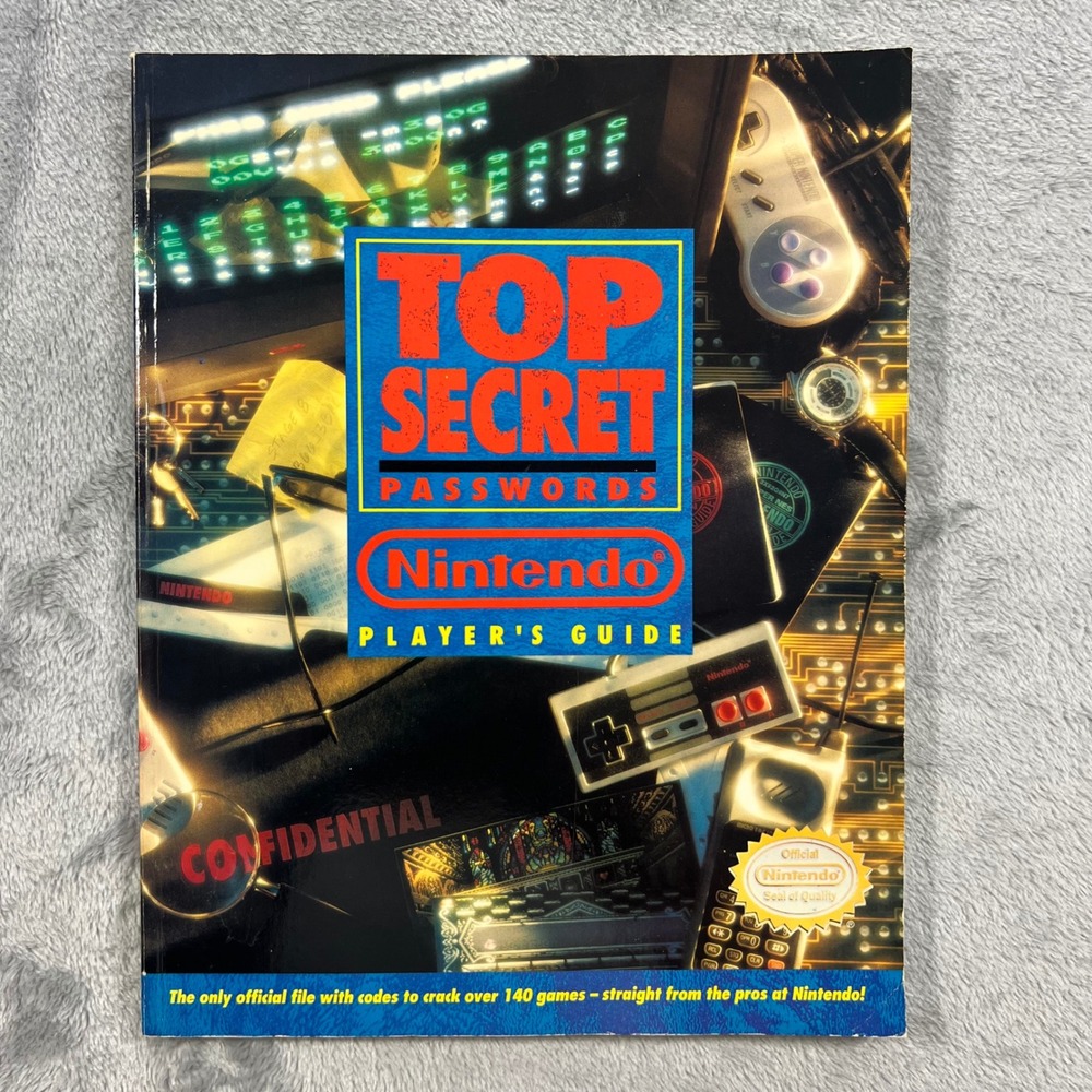 Nintendo Top Secret Passwords Players Guide NES SNES Game Boy Good Vintage 1992